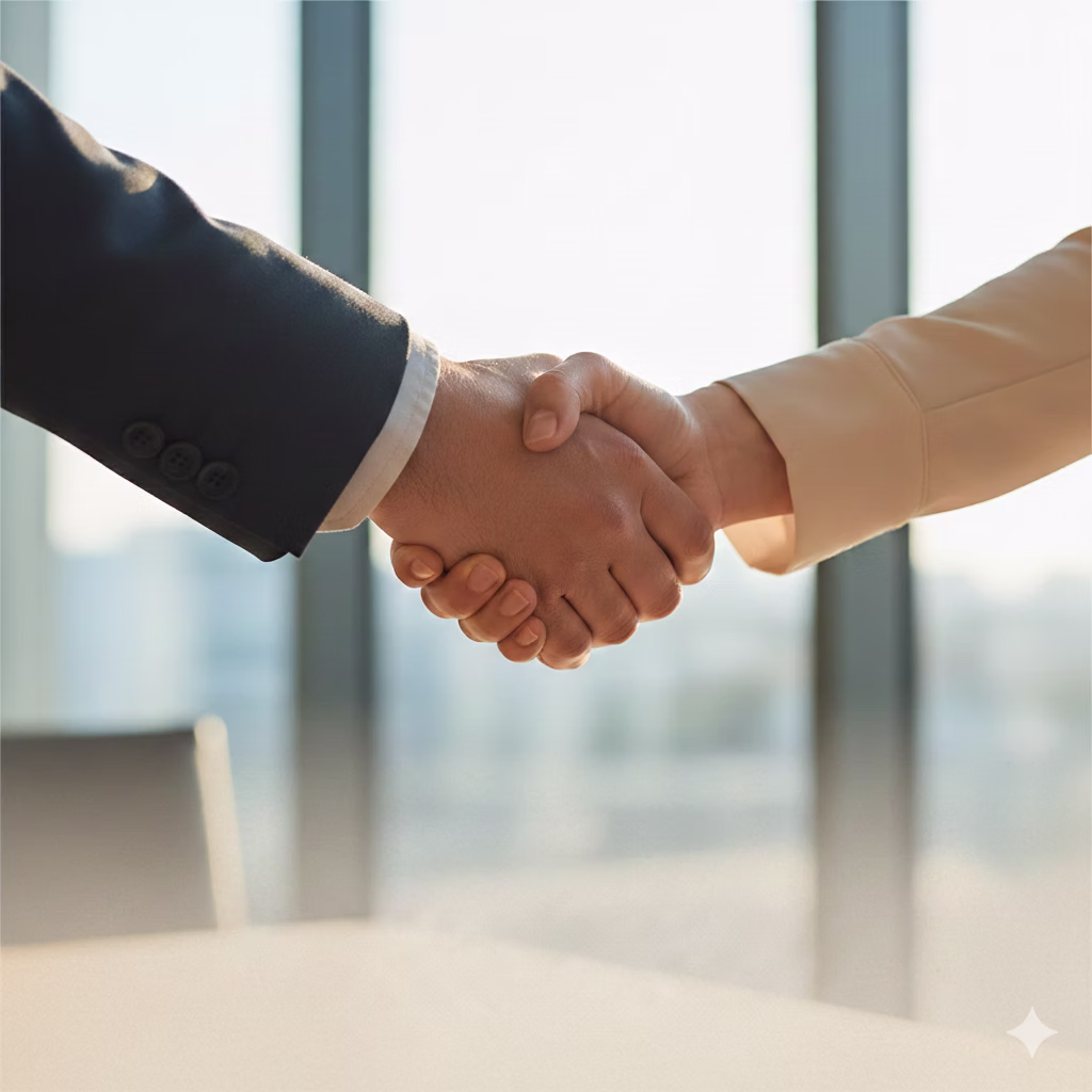 Arctic trekking in Lofoten — hiker on ridge with fjord below